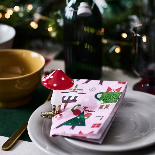 VINTERFINT, paper napkin 33x33 cm/30 pack, 160g, 506.037.91