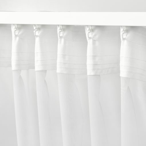 PALPLJUNGMAL, διαφανής κουρτίνα με τρέσα, 2 τεμ. 145x300 cm, 506.078.45