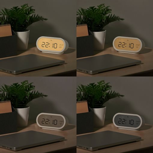 RÖDSTRÄFSE, alarm clock with hygro-thermometer, 17x8x6 cm, 506.204.70