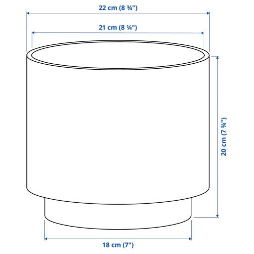 SANDKÖRSBÄR, plant pot in/outdoor, 19 cm, 506.218.27