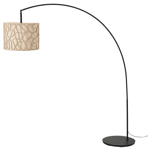 VINGMAST/SKAFTET, floor lamp, arched, 594.245.54