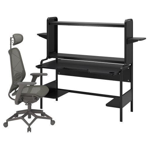 FREDDE/STYRSPEL, gaming desk and chair, 594.913.36