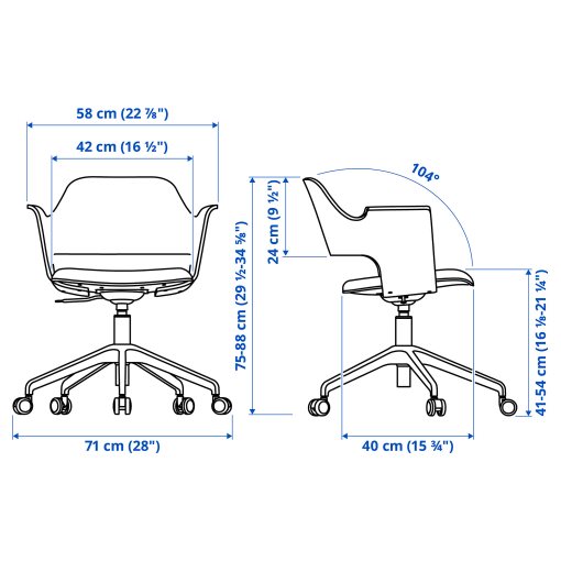 RIDSPÖ/FJÄLLBERGET, desk and chair, 595.027.83