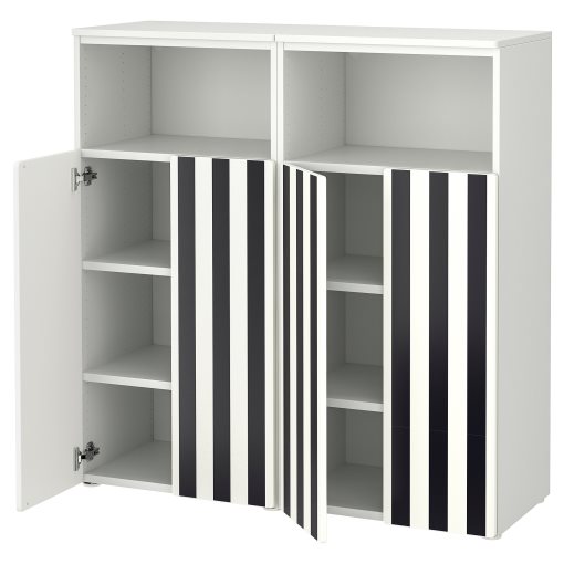 SMASTAD/PLATSA, storage combination with 6 shelves, 120x42x123 cm, 595.496.86