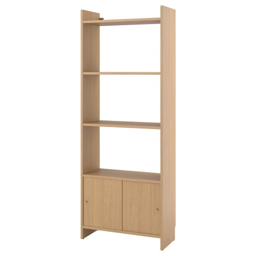 LÅDMAKARE, storage combination with sliding doors and 3 shelves, 81x35x212 cm, 595.646.72