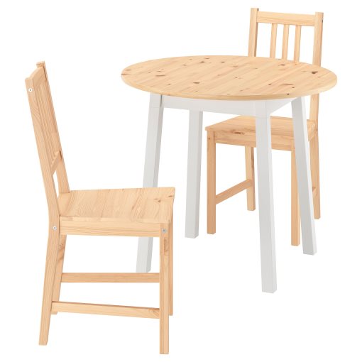 PINNTORP/PINN, τραπέζι και 2 καρέκλες, 85 cm, 596.268.30