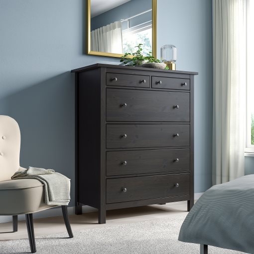 HEMNES, Συρταριέρα με 6 συρτάρια, 602.392.68