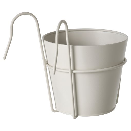 VITLÖK, plant pot with holder/in/outdoor, 15 cm, 605.359.66