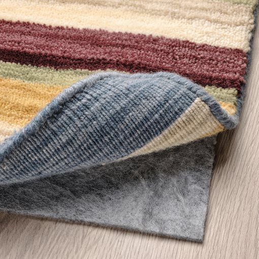 ELLJUSSPÅR, rug low pile/striped handmade, 170x240 cm, 605.414.77
