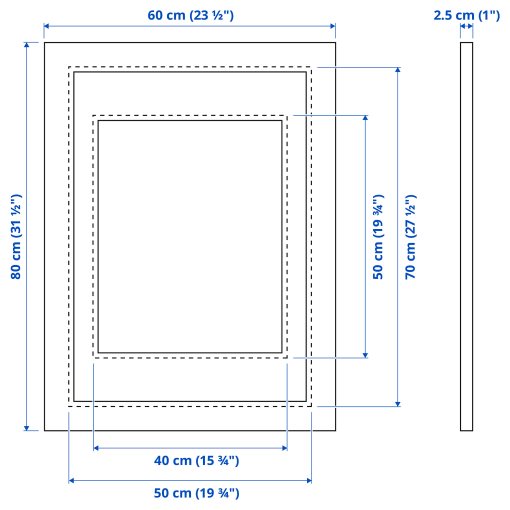 PLOMMONTRÄD, frame, 50x70 cm, 605.595.37