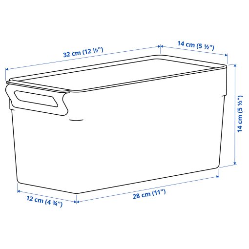 KLIPPKAKTUS, storage box for fridge, 32x14x15 cm, 605.688.86
