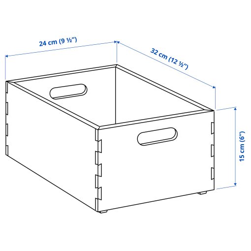 UPPDATERA, storage box, 24x32x15 cm, 605.717.80