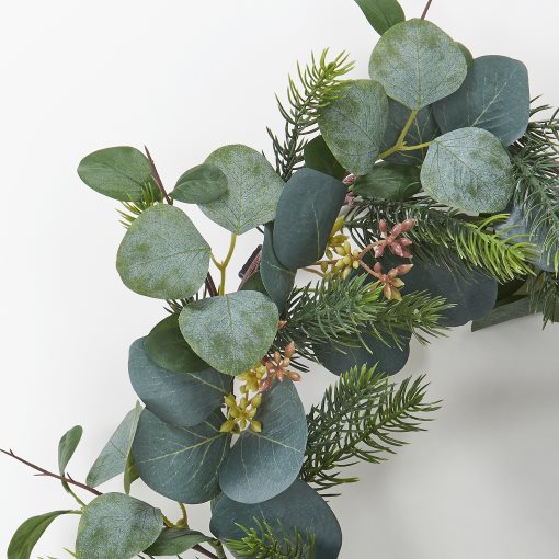 VINTERFINT, artificial wreath in/outdoor/eucalyptus, 45 cm, 605.860.41