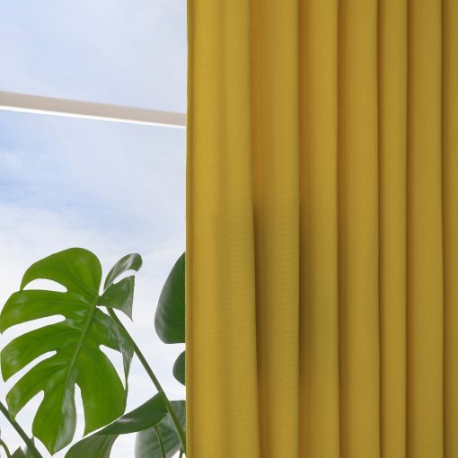 GINSTMOTT, κουρτίνα με τρέσα, 2 τεμ. 145x300 cm, 605.971.86