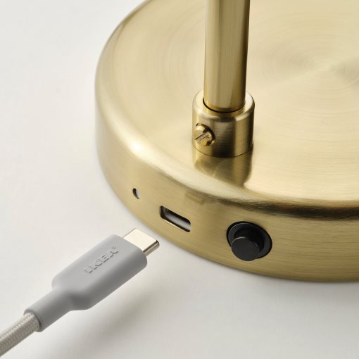 TVÅMASTAD, portable lamp with built-in LED light source/battery-operated, 605.977.80