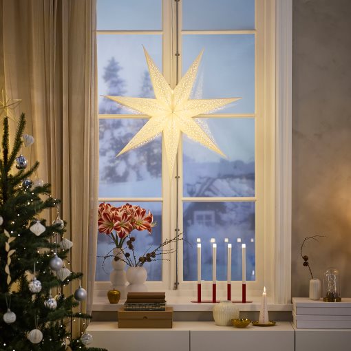 STRÅLA, καπέλο φωτιστικού δαντέλα , 90 cm, 606.009.85