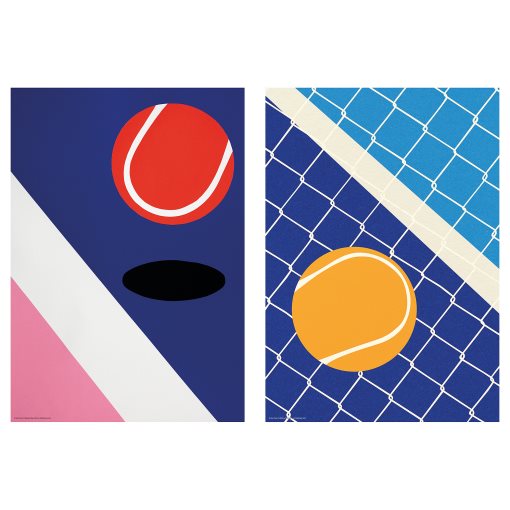 BILD, poster/tennis match/2 pack, 21x30 cm, 606.019.61
