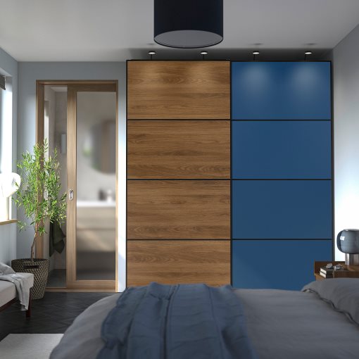 MEHAMN, 4 panels for sliding door frame, 100x236 cm, 606.057.61