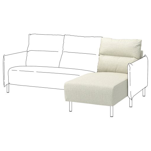 MANNARP, cover for chaise longue, 606.116.01