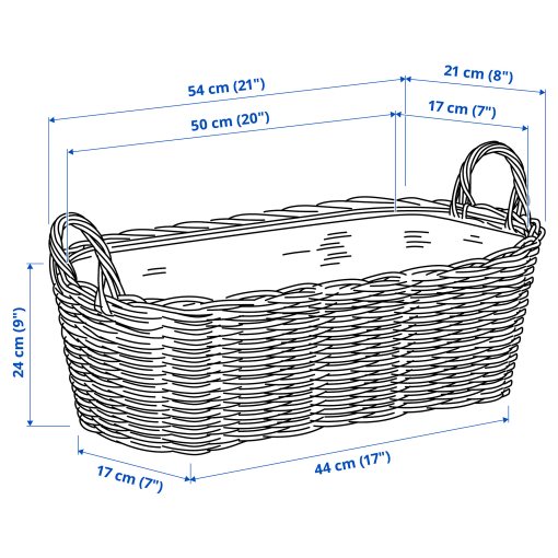 FLODBJÖRK, flower box in/outdoor, 54x21 cm, 606.120.59