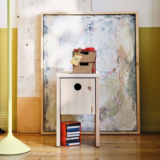 IKEA PS 2026, bedside table with flip-down door, 30x30x50 cm, 606.199.42