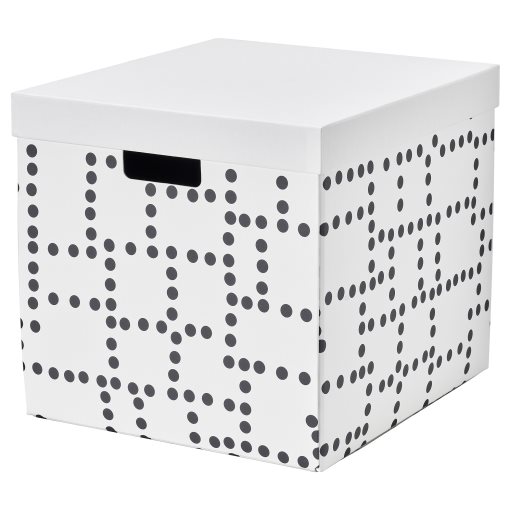 FJÄDERHARV, storage box with lid, 32x35x31 cm, 606.201.01