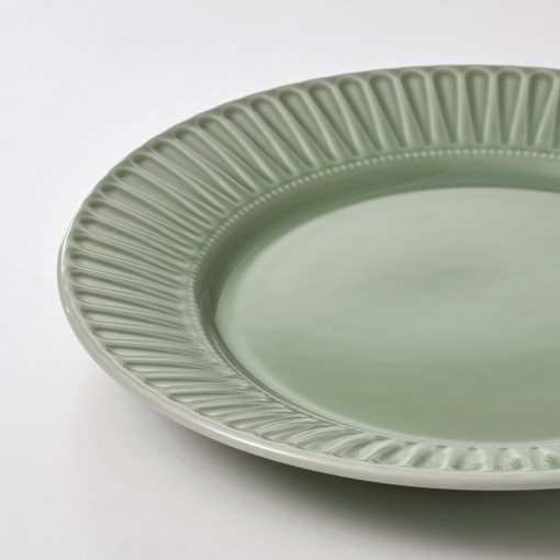 STRIMMIG, stoneware plate, 27 cm, 606.314.87
