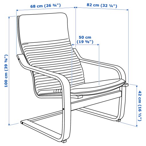 POÄNG, armchair, 692.408.23