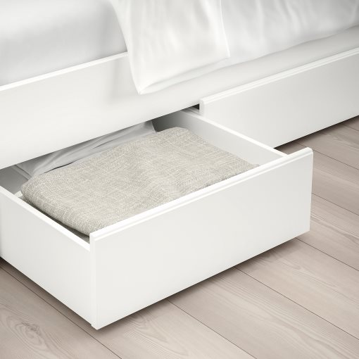 SONGESAND, bed frame with 4 storage boxes, 140X200 cm, 692.413.37