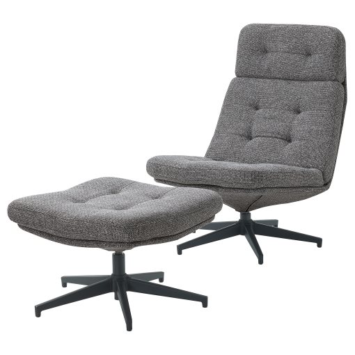 HAVBERG, armchair and footstool, 694.853.25