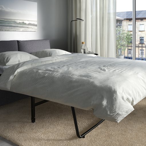 VIMLE, τριθέσιος καναπές-κρεβάτι με πλατιά μπράτσα και σεζλόνγκ, 695.452.87