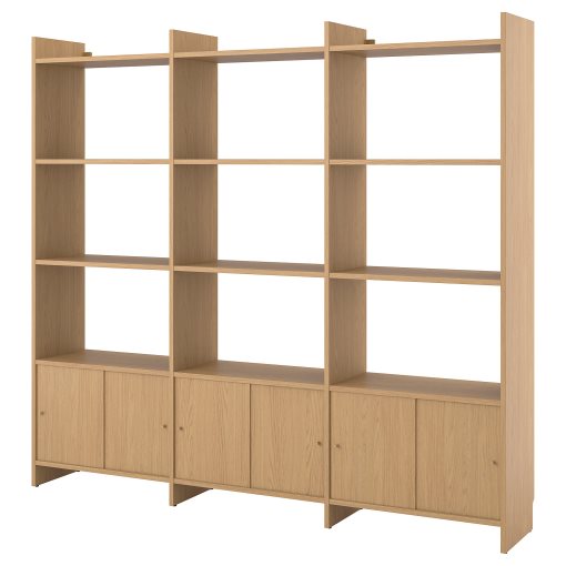 LÅDMAKARE, storage combination with sliding doors and 9 shelves, 238x35x212 cm, 695.639.88