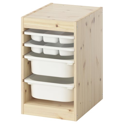 TROFAST, storage combination with boxes/trays, 32x44x52 cm, 695.733.03