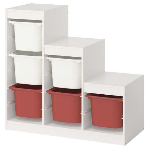 TROFAST, storage combination with boxes, 99x44x94 cm, 695.733.98