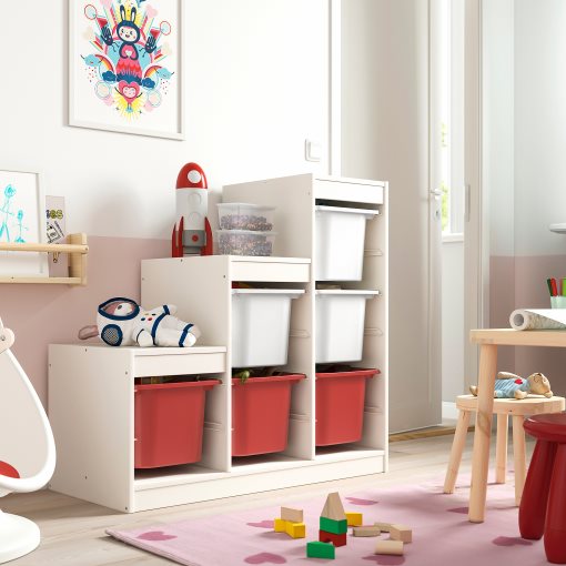 TROFAST, storage combination with boxes, 99x44x94 cm, 695.733.98