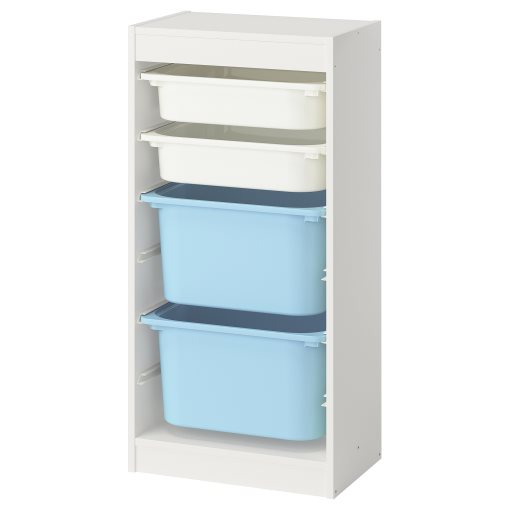 TROFAST, storage combination with boxes, 46x30x94 cm, 695.751.56