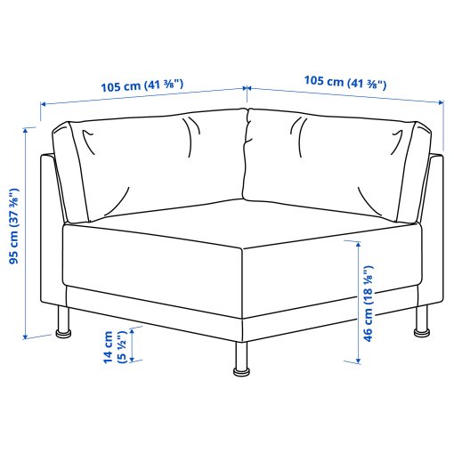 UPPÅKRA, corner module, 696.126.82
