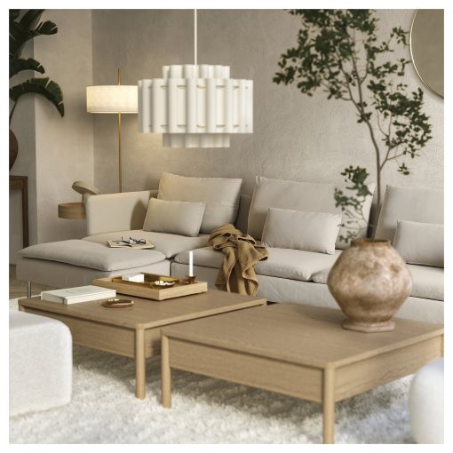 SÖDERHAMN, 4-seat sofa-bed with chaise longue, 696.161.28