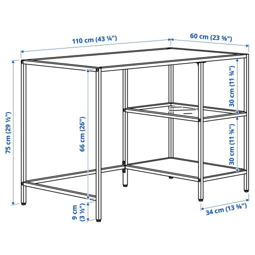 VITTSJÖ/ELDB, desk and chair, 696.172.98