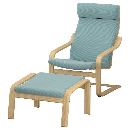 POÄNG, armchair and footstool, 696.254.77