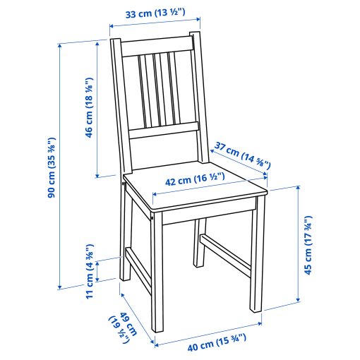 PINNTORP/PINN, table and 4 chairs, 696.475.54