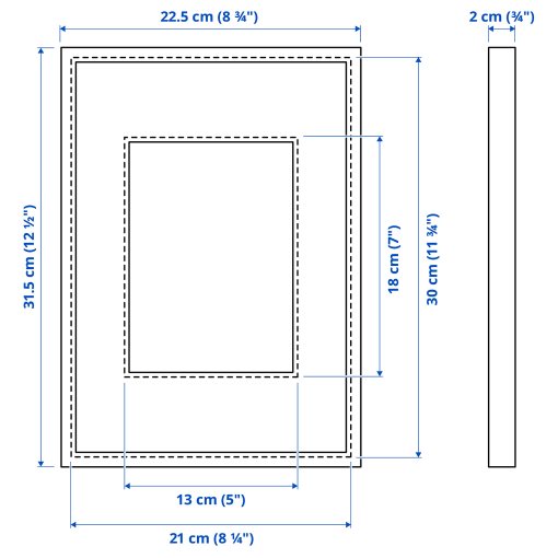 LOMVIKEN, frame, 21x30 cm, 703.143.04