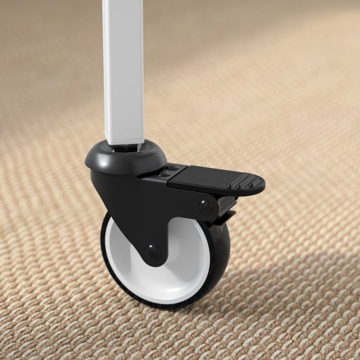 ELLOVEN, ασπροπίνακας/πίνακας ανακοινώσεων με ροδάκια, 70x180 cm, 704.747.69