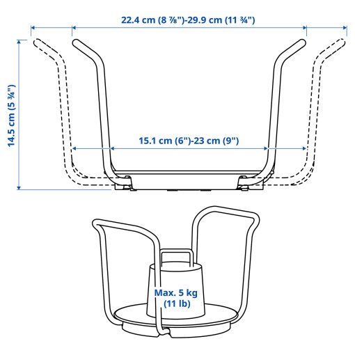 UPPDATERA, plate holder, 15-23 cm, 704.861.78