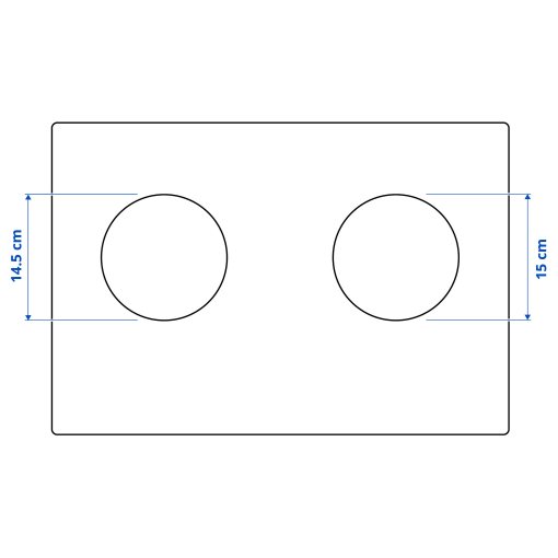 LAGAN, επαγωγική εστία με πρίζα 2 ζώνες, 705.060.96