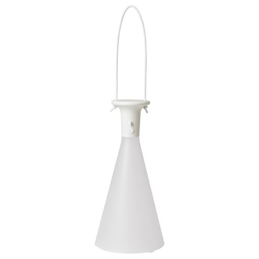 SOLVINDEN, table lamp with built-in LED light source/battery-operated/outdoor/cone-shaped, 26 cm, 705.718.88