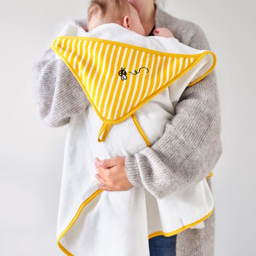 GRONFINK, baby towel with hood, 80x80 cm, 705.723.69