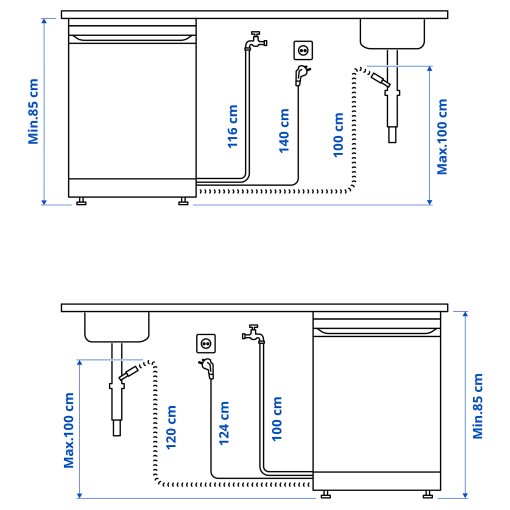 LAGAN, ελεύθερο πλυντήριο πιάτων, 705.767.44