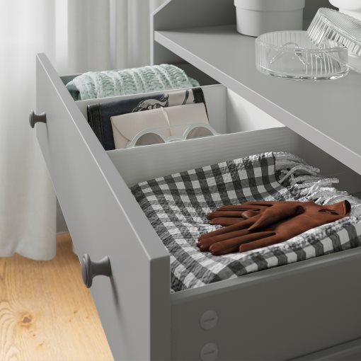 HAUGA, chest of 6 drawers, 138x46x84 cm, 705.815.33