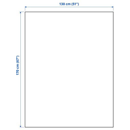 PRAKTFJARIL, ριχτάρι, 130x170 cm, 705.828.39